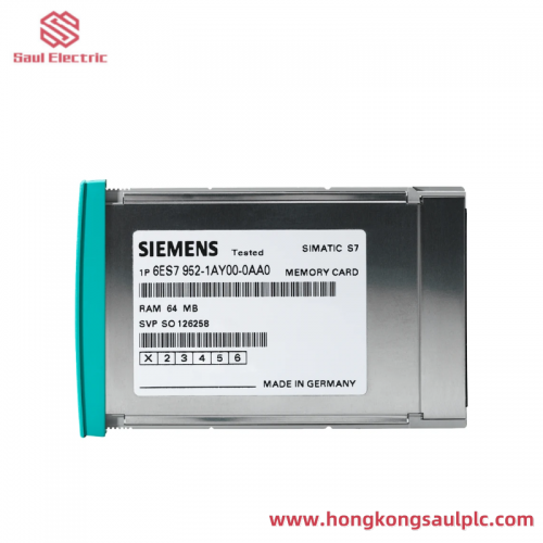 Siemens 6ES7952-0KH00-0AA0 High-Speed RAM Memory Card for S7-400 Series, Long Version