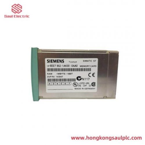 Siemens 6ES7952-1AK00-0AA0 RAM Memory Card for S7-400