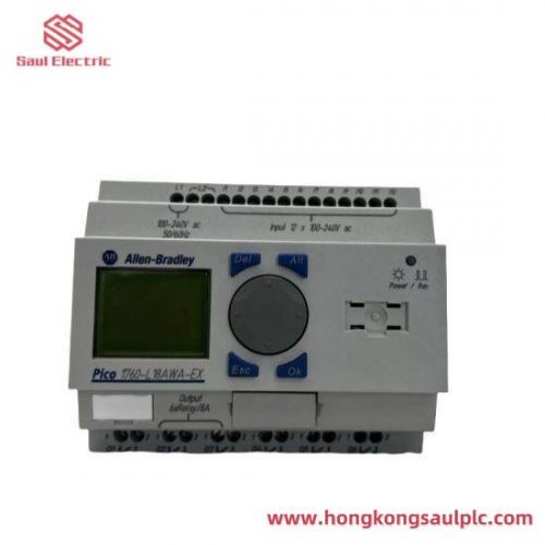AB Control Systems 1760L18AWAEX Pico Controller with RTC, 18 I/O Expandable, AC Module