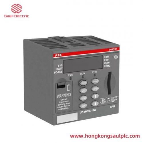 ABB PM591-ETH Ethernet Module, Industrial Automation Control System